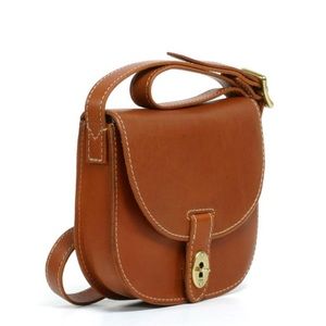 Austin leather small saddle bag Fossil!!